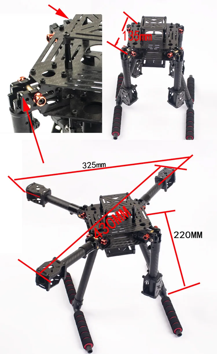 Drone Flyroun LX350 PRO 350mm  - Thermal Imager Drone Gimbal avaliação e preço