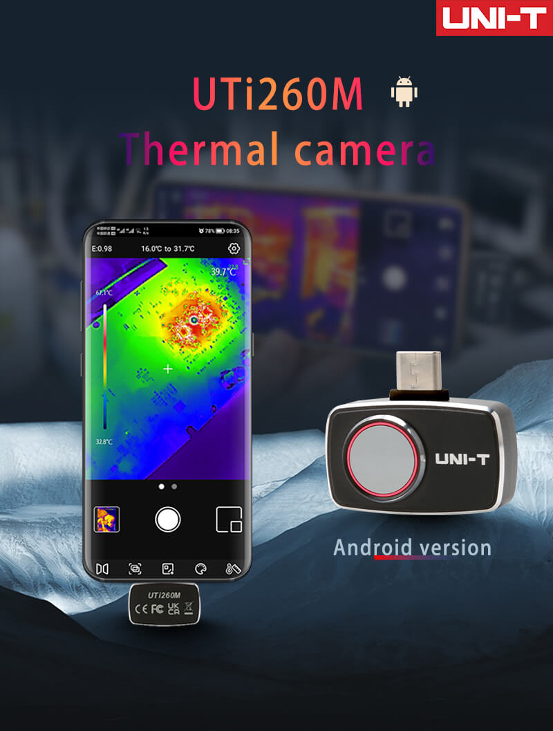 Câmera Térmica Móvel UNI-T UTi - Thermal Imaging Camera 256X192 avaliação e preço