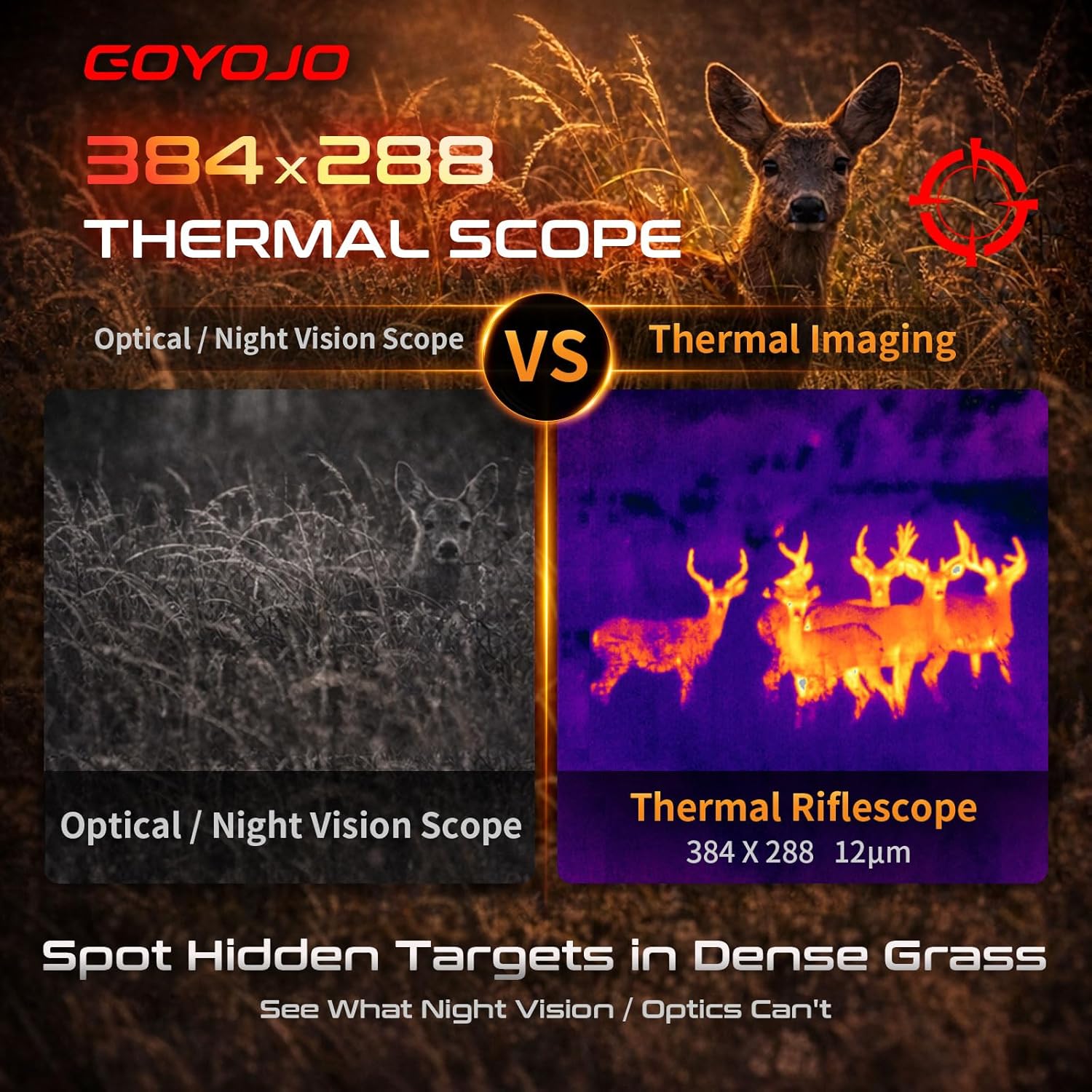 Mira Térmica GOYOJO 384x288 co - Hunting Thermal Imaging Scope avaliação e preço
